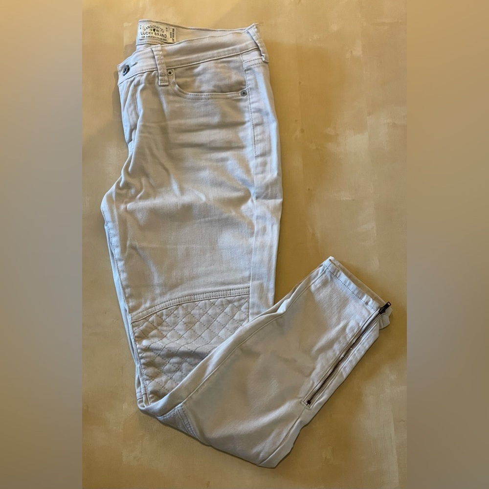 Lucky Brand Brooke Skinny | Beige | size 8